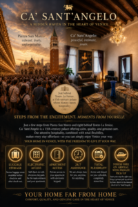Exclusive Summer Escape in Venice – July & August Special Offer at Ca’ Sant’Angelo | Your Stress-Free Holiday in the Heart of San Marco